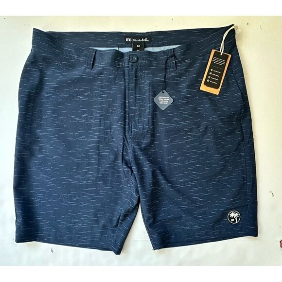 $89 Travis Mathew Men’s Solo Trip 9” Shorts - Dress Blues - 40 - New W Tags - Picture 9 of 9
